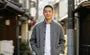 Mock-Neck Knit Cardigan