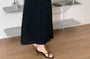 High Waist Plain Maxi A-Line Skirt