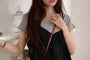 Scoop Neck Henley Crop Camisole Top