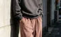 Washed Corduroy Wide-Leg Pants
