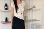 High Waist Plain Maxi A-Line Skirt