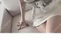 Short-Sleeve Scoop Neck Mock Two Piece Lace Trim T-Shirt