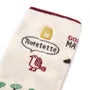 Matildasan Cat Print Socks Ivory