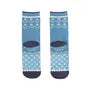 Suzuran San Cat Print Socks Blue Green