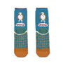 Shibajiri Kun Dog Print Socks Saxe Blue