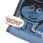Dog Shibajiri Kun Towel Handkerchief Saxe Blue