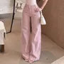 High Waist Washed Wide Leg Jeans