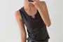 Notch Neck Plain Tank Top