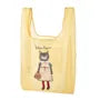 Parlor Suzurando Cat Chiffon Fabric Shopping Bag Yellow