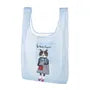 Parlor Suzurando Cat Chiffon Fabric Shopping Bag Blue