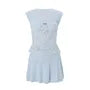 Set: Cap-Sleeve Sweetheart-Neckline Fishbone Lace Top + Mid Rise Mini A-Line Skirt