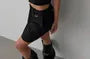 Set: Sleeveless Square Neck Plain Crop Top + Elastic Waist Plain Mini A-Line Skirt