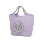 Parlor Suzurando Water Repellent Cat Embroidery Tote Bag M Size Purple