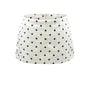 Mid Rise Polka Dot Satin Mini Pencil Skirt
