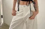 Short-Sleeve Square Neck Plain Ruched Crop T-Shirt