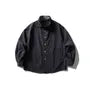 Oversized Stand-Collar Shirt Jacket